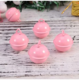Resim Ozn Aksesuar Pembe Renk Kulplu Çan, Zil, Tasma Zili, Amigurumi Zili 20 mm (20 Adet) 