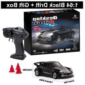 Resim Yezan01 1/64 2.4g Hızlı Drift 4wd Rc Araba, Uzaktan Kumanda, Black Box Siyah Siyah 