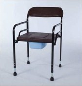Resim Medikaltec Deri Döşemeli Klozet Yükseltici Katlanabilir Tuvalet Yükseltici Sandalyesi 
