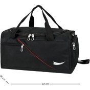 Resim barberri Tam Astarlı Çok Gözlü Termal Bölmeli Ayakkabılık Bölmeli Spor ve Seyahat El ve Omuz Çantası 42 CM 