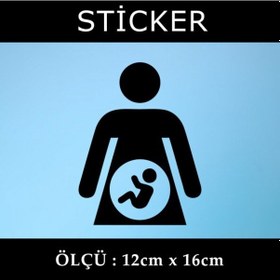 Resim anne bebek sticker etiket araba motosiklet uyumlu 