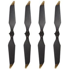 Resim Folinda Djı Mavic Pro Platinum İçin 8331 Hızlı Montajlı Gürültü Azaltıcı Propeller Altın Kenarlı 2 Çift Seti 