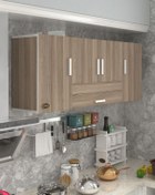 Resim Kenzlife Hazır Mutfak Acus22 Crd 060*150*22 Mutfak Banyo Dolabı Kapaklı Raflı 