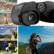Resim Yüksek Çözünürlüklü 10X Zum Dürbün - Ergonomik Tutuş, Dayanıklı Kauçuk Malzeme, Siyah, Açık Hava Keşfi ve Kuş Gözlemi İçin İdeal | Outdoor Ekipman | Ergonomik Tasarım | Kauçuk Yapı 