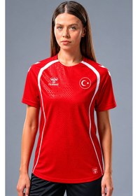 Resim Hummel Target Milli Takım T-shirt İsteğebağlı İsim Ve Numara Baskısı Hediyemizdir Kırmızı - Beyaz 