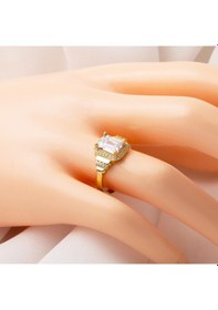 Resim 14 Ayar Altın Baget Taşlı Yüzük YZCAY14K22324 