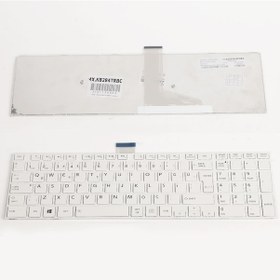 Resim Toshiba Uyumlu Satellite M50T-A Notebook Klavye Beyaz Çerçeveli 