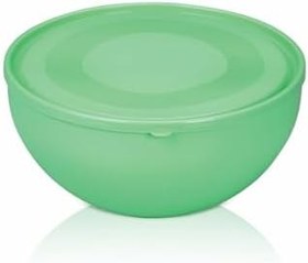 Resim Yuvarlak Kapaklı Büyük Kase Pastel Yeşil Renk 8,5 Litre 
