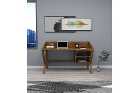 Resim WOODFACE SNOW DOĞAL AHŞAP ÇALIŞMA MASASI, CEVİZ 