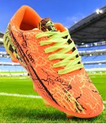 Resim 624-2 Rahat Taban Erkek Krampon Ayakkabı Futbol Ayakkabısı Turuncu 