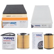 Resim Opel Corsa C 1.7 Dizel Periyodik Bakım Filtre Seti Wunder 