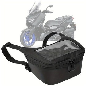 Resim Dashanshop Küçük Boy Siyah Motosiklet Elektrikli Bisiklet Ön Askılı Bagaj Dokunmatik Ekran Cep Telefonu Navigasyon Çantası Siyah Küçük 