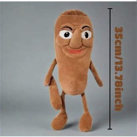 Resim Tung Tung Tung Sahur Peluş Oyuncak Büyük Boy Hediyelik Figür Uyku Arkadaşı Kahverengi 