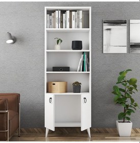 Resim Ferniso Mobilya 2 Kapaklı Kitaplık Beyaz 