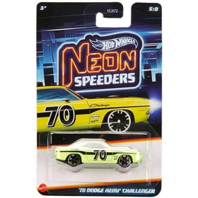 Resim Hot Wheels Neon Yarışçılar 70 Dodge Hemi Challenger HLH72-JKX97 