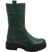 Resim Hobby 26888 Hakiki Deri Kadın Bot Yeşil 