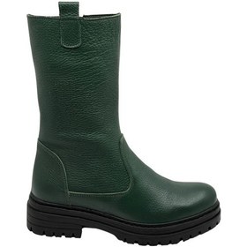 Resim Hobby 26888 Hakiki Deri Kadın Bot Yeşil 