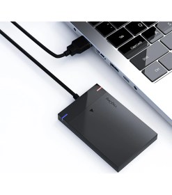 Resim VegGieg 2.5" Inch Sata SSD Hard Disk Kutusu USB 3.0 Type-C Bağlantı Arayüzü ile Hızlı Veri Aktarımı 