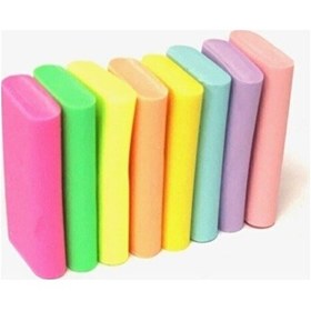 Resim Pastel Renkli 8 Adet Silgi - 8 Farklı Renk 