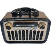 Resim Renkli Çok Fonksiyonlu Şarjlı Nostajik Radyo, Bluetooth, Fm, Usb, Tf, Aux Desteği 