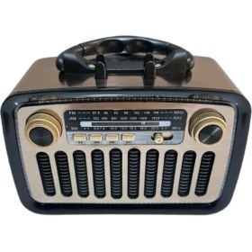 Resim Renkli Çok Fonksiyonlu Şarjlı Nostajik Radyo, Bluetooth, Fm, Usb, Tf, Aux Desteği 