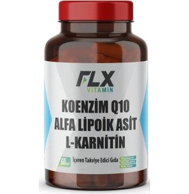 Resim Flx Koenzim Alfa Lipoik L-Karnitin Coenzyme Q10 60 Tablet 