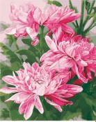 Resim Lemestar 30x40cm Pencere Olmayan Kanvaslı Dıy Rakamlı Boyama Kitı: Gül Pembe Gül Desenli Ev Dekorasyonu Ve Stres Azaltıcı Aktivite 