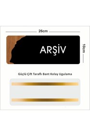 Resim zafrakreklam Ofis -Kapı İsimliği, Yönlendirme levhası 26X10Cm - ARŞİV 