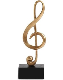 Resim 1 Adet Ev Dekor Aksesuarları Heykelcik Dekoratif Sanat Heykelciği Altın Müzik El Sanatları Oturma Odası Şarap Dolabı Masa Süsleri 18.5x6.5cm 