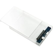 Resim Tme 2.5" USB 2.0 Sata SSD Harddisk HDD Harici Kutu Şeffaf DD-115T 