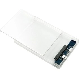 Resim Tme 2.5" USB 2.0 Sata SSD Harddisk HDD Harici Kutu Şeffaf DD-115T 