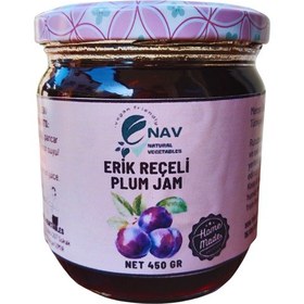 Resim Nav Erik Reçeli Ev Yapımı Katkısız Koruyucusuz Cam Kavanozda 