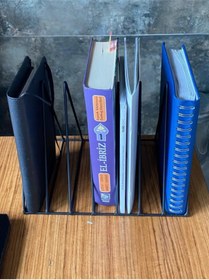 Resim GO DEKOR Masaüstü Dergilik, Kalın Kitaplık, Gazetelik, Plaklık - Siyah 