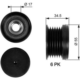 Resim Gates Oap7090 Alternator Kasnagi 03c903119 03c903119a 03c903119c 