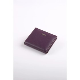 Resim Ancora Leather Hakiki Deri Kadın Portföy Rfıd KORUMALI-46500 Mürdüm 