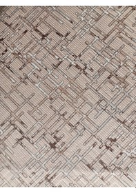 Resim Aslan Home Kahve Desenli Yıkanabilir Kaymaz Taban Dört Mevsimlik Salon, Banyo, Balkon, Genç Odası Kesme Yolluk Kahverengi 