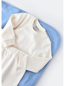 Resim BabyCosy Organik Pantolon - Tshirt Set 001 