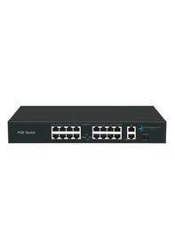 Resim Ods 16port +2 Uplınk 200w Full Poe 08ods-16p2u1s-200 10/100 1x Sfp Yönetilemez Switch 