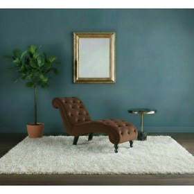 Resim Ebrar Home Design Lüks Kadife Kapitoni Uzanma Koltuğu - Modern Josephine Köşe Koltuk 