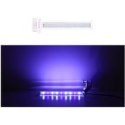 Resim Geeksen "8 İnç Akvaryum Led Işığı - Mavi Beyaz Aydınlatma, 180 Dönebilir Klipsli Su Altı Aydınlatma" 