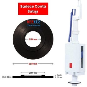 Resim Gömme Rezervuar İç Takım Boşaltma Contası Siyah 