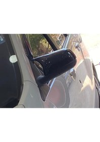 Resim Sts Oto Aksesuar Duster 2009-2012 Uyumlu Makyajsız Batman Yarasa Ayna Kapağı Piano Black Abs Plastik (01) 