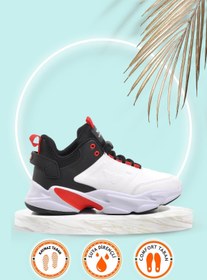 Resim WALKWAY Slam Dunk Beyaz Bağcıklı Unisex Basketbol Ayakkabısı 