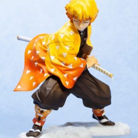 Resim oyuncakçısavaş &europe shop Zenitsu Agatsuma Demon Slayer Figürü 18 Cm 