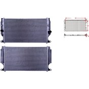Resim Toyota Avensis 2.0 D-4D Verso 1.6 D-4D 2008 Sonrası Su Radyatörü Brazing MT 664X383X26 