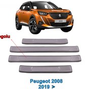Resim Peugeot 2008 Kapı Eşiği Nikelajı 2019 Sonrası 4Prç. Pçelik Logolu N11.4031 
