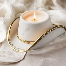 Resim Kovboy Şapkası Silikon Kalıp Mum Tutucu için, Reçine Takı Dökümü ve El Yapımı Hediyeler - Batı Temalı El Yapımı Hediye Sevgililer Günü, Babalar Günü, Anneler Günü, Şükran Günü, Doğum Günleri, DIY Mum Yapımı İçin | Zarif Kovboy Aksesuarı | Reçine Uyumlu, Kovboy Aksesuarları 