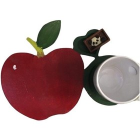 Resim Elma Şeklinde Bardak Altlığı Diğer 