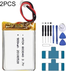 Resim Fastbuy 2 Adet 803040 900mah Li-polimer Pilin Değiştirilmesi Akıllı Cihazlar İçin Yedek Pil Seti 