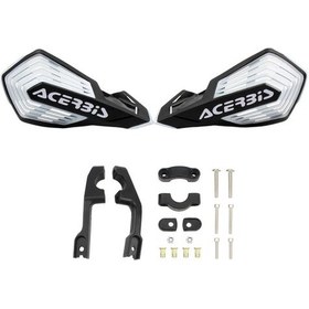 Resim Dream011 Ktm, Yamaha, Honda Exc, Klx, Yzf, Crf İçin Siyah Beyaz Renkli Universal Abs Motosiklet Handguard - 360 Dönebilir Kaymaz Koruyucu 